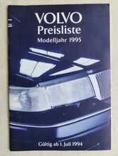 Lade das Bild in den Galerie-Viewer, Volvo 440 460 480 850 940 960 - Preisliste MJ 1995 - Prospekt Brochure 07.1994
