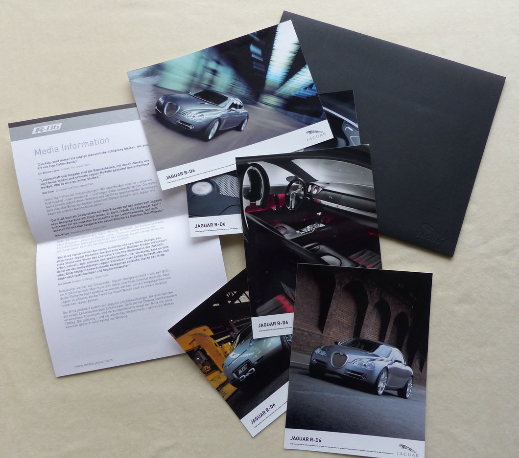 Jaguar R-D6 Designstudie R-Coupe - Pressemappe Pressefotos press-kit 2003