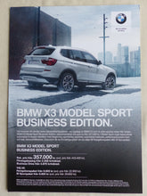 Lade das Bild in den Galerie-Viewer, BMW X3 Sport Business &amp; Innovation Edition - Prospekt Brochure 2017 Schweden
