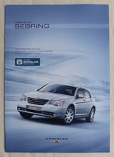 Lade das Bild in den Galerie-Viewer, Chrysler Sebring Limited - Preisliste MJ 2009 - Prospekt Brochure 04.2008
