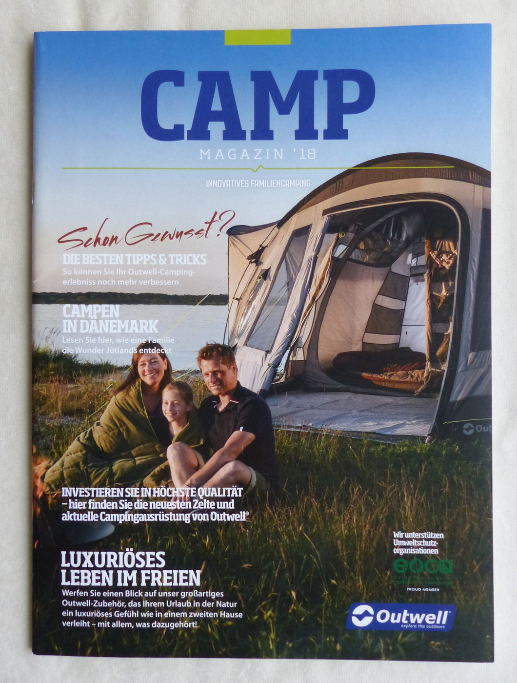 Outwell Camp Magazin 2018 - Camping Zelte Ratgeber Ausrüstung Möbel