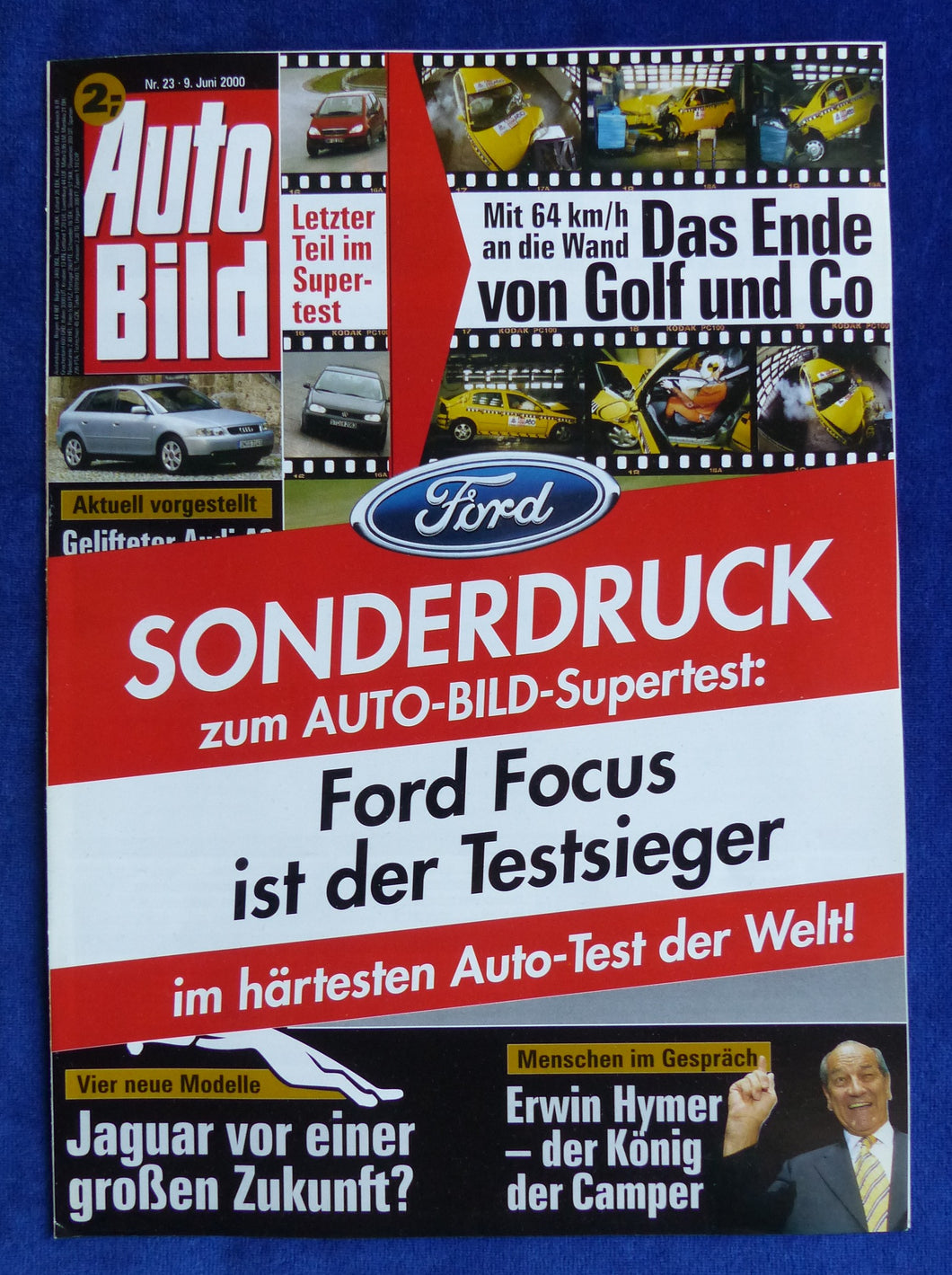 Ford Focus VW Golf Audi A3 Opel Astra - Test - Sonderdruck AutoBild 23/2000