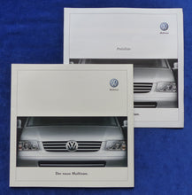 Lade das Bild in den Galerie-Viewer, VW Bus T5 Multivan MJ 2004 - Prospekt Brochure + Preisliste 04.2003
