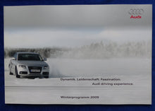 Lade das Bild in den Galerie-Viewer, Audi driving experience Winterprogramm 2009 A4 A8 Q7 - Prospekt Brochure 08.2008
