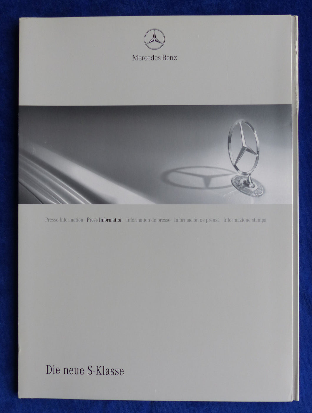Mercedes S-Klasse Typ 221 MJ 2006 - Pressemappe Fotos CD-Rom press-kit 06.2005