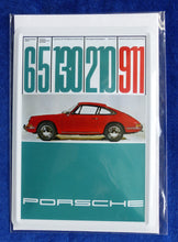 Lade das Bild in den Galerie-Viewer, Porsche Classic 911 Ur-Modell Boxer 130 PS - Postkarte Blechschild 10x14,5cm OVP
