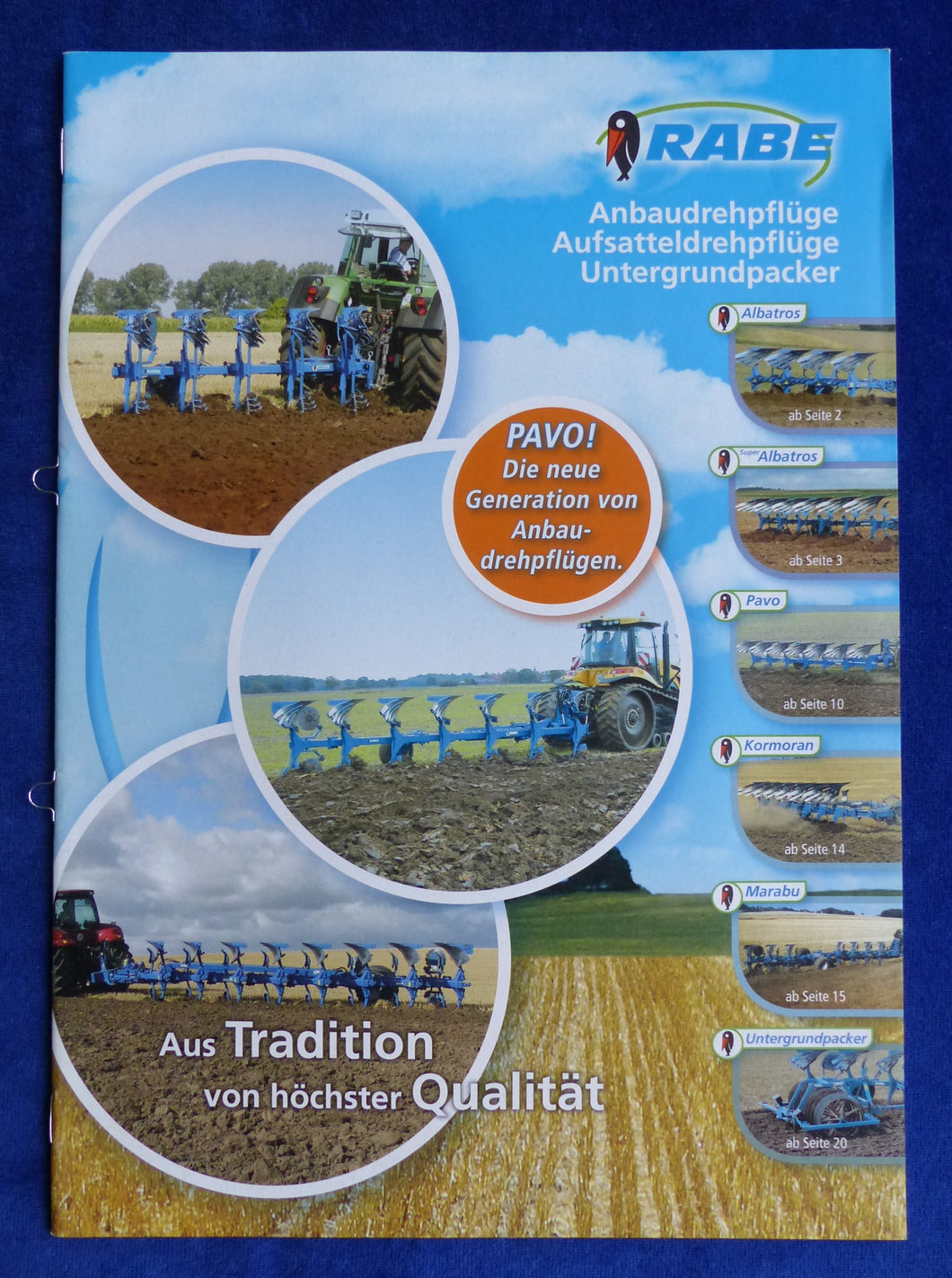 Rabe Programm Albatros Pavo Kormoran Marabu - Prospekt Brochure 10.2009