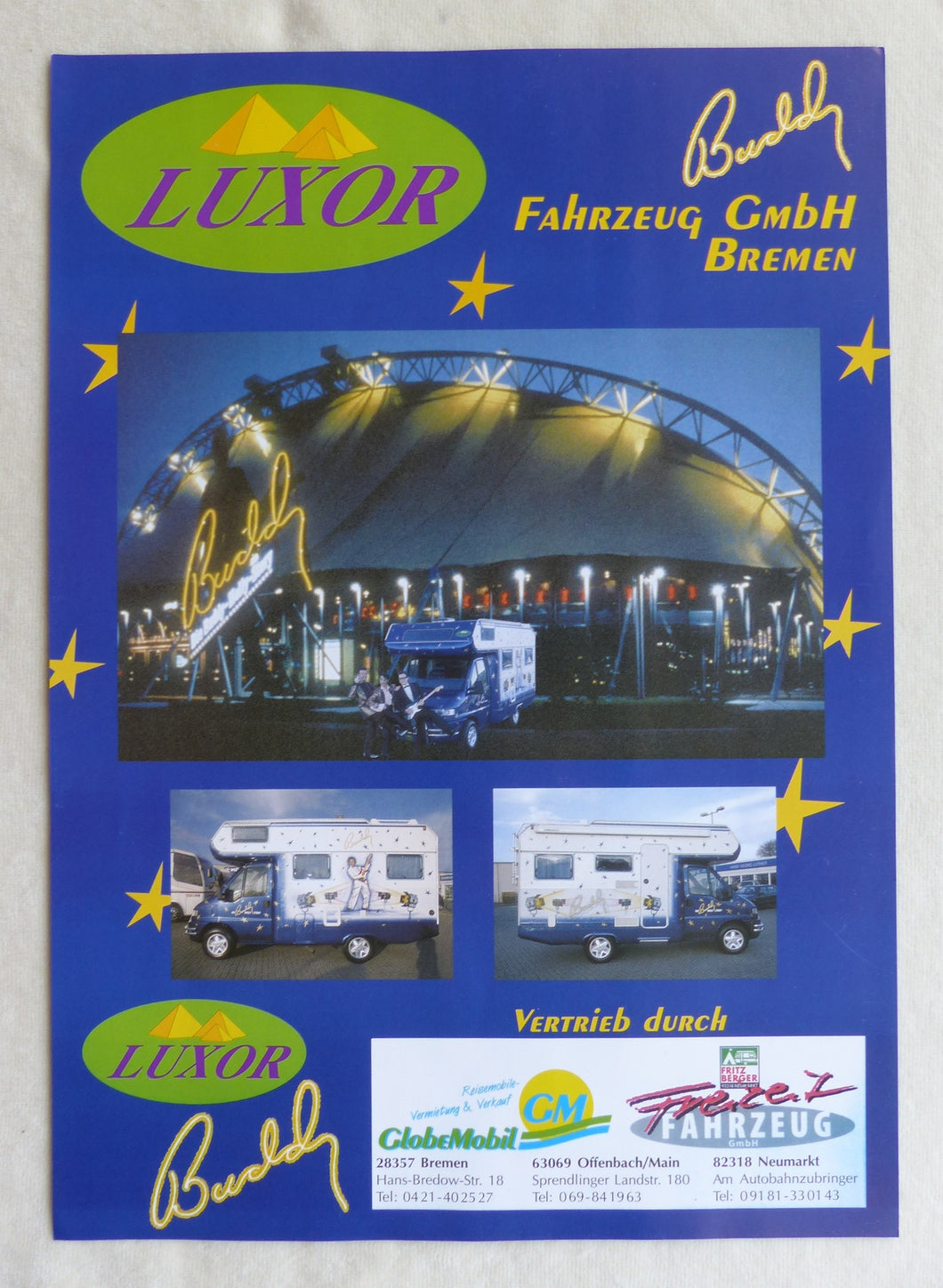 Luxor Buddy Edition Reisemobil Fiat Ducato - Prospekt Brochure 90er-Jahre