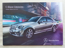 Lade das Bild in den Galerie-Viewer, Mercedes C-Klasse C 63 AMG - Preisliste MJ 2014 - Prospekt Brochure 04.2013
