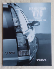 Lade das Bild in den Galerie-Viewer, Volvo V70 - Preisliste MJ 2000 - Prospekt Brochure 01.2000
