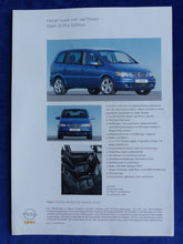Lade das Bild in den Galerie-Viewer, Opel Zafira Edition 2.2 DTI Diesel 125 PS MJ 2004 - Prospekt Brochure 04.2003
