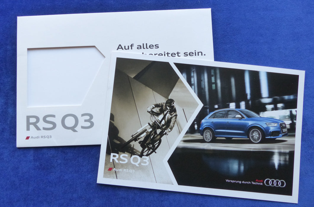 Audi RS Q3 - Preview Prospekt Brochure 03.2013 im Schuber