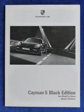 Lade das Bild in den Galerie-Viewer, Porsche Cayman S Black Edition MJ 2012 - Hardcover Prospekt + Preisliste 05.2011
