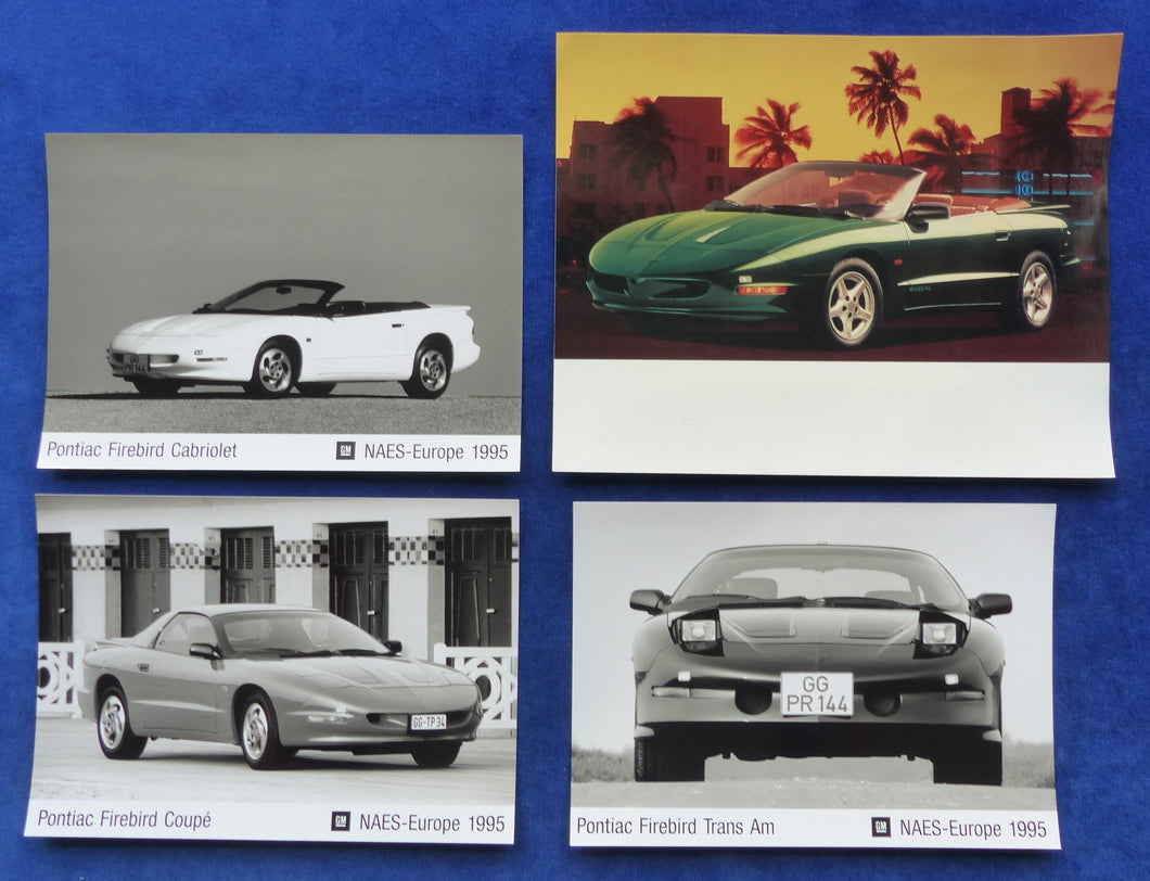 Pontiac Firebird Coupe Cabrio - 4x Original Pressefoto press photo 1995
