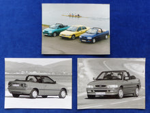 Lade das Bild in den Galerie-Viewer, Ford Escort Cabrio - Konvolut 3x Original Pressefotos press photos 02.1993
