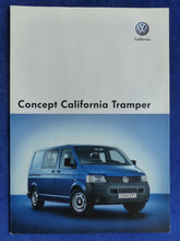 Lade das Bild in den Galerie-Viewer, VW Bus T5 Concept California Tramper MJ 2005 - Prospekt Brochure 08.2004
