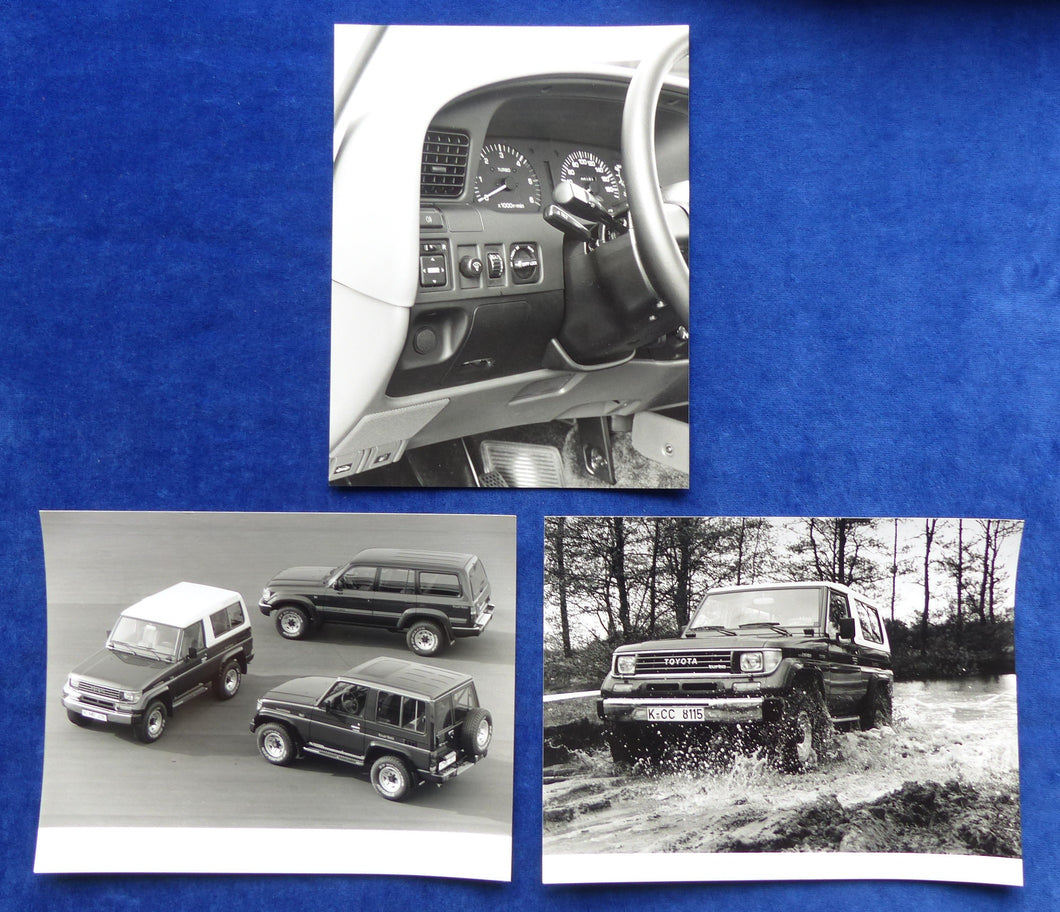 Toyota Land Cruiser HDJ LJ - 3x Original Pressefotos press photos 03.1992