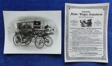 Lade das Bild in den Galerie-Viewer, Mercedes Daimler 1897 Motordroschke Taxi - 2x Original Pressefoto 1997
