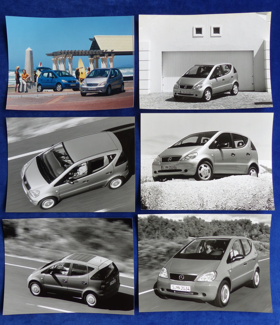 Mercedes-Benz A-Klasse Typ 168 - Konvolut 6x Original Pressefotos 1997