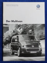 Lade das Bild in den Galerie-Viewer, VW Bus T5 Multivan Highline MJ 2014 - Prospekt Brochure + Preisliste 05.2013
