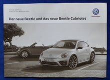 Lade das Bild in den Galerie-Viewer, VW Beetle &amp; Beetle Cabrio - Preisliste MJ 2017 - Prospekt Brochure 08.2016
