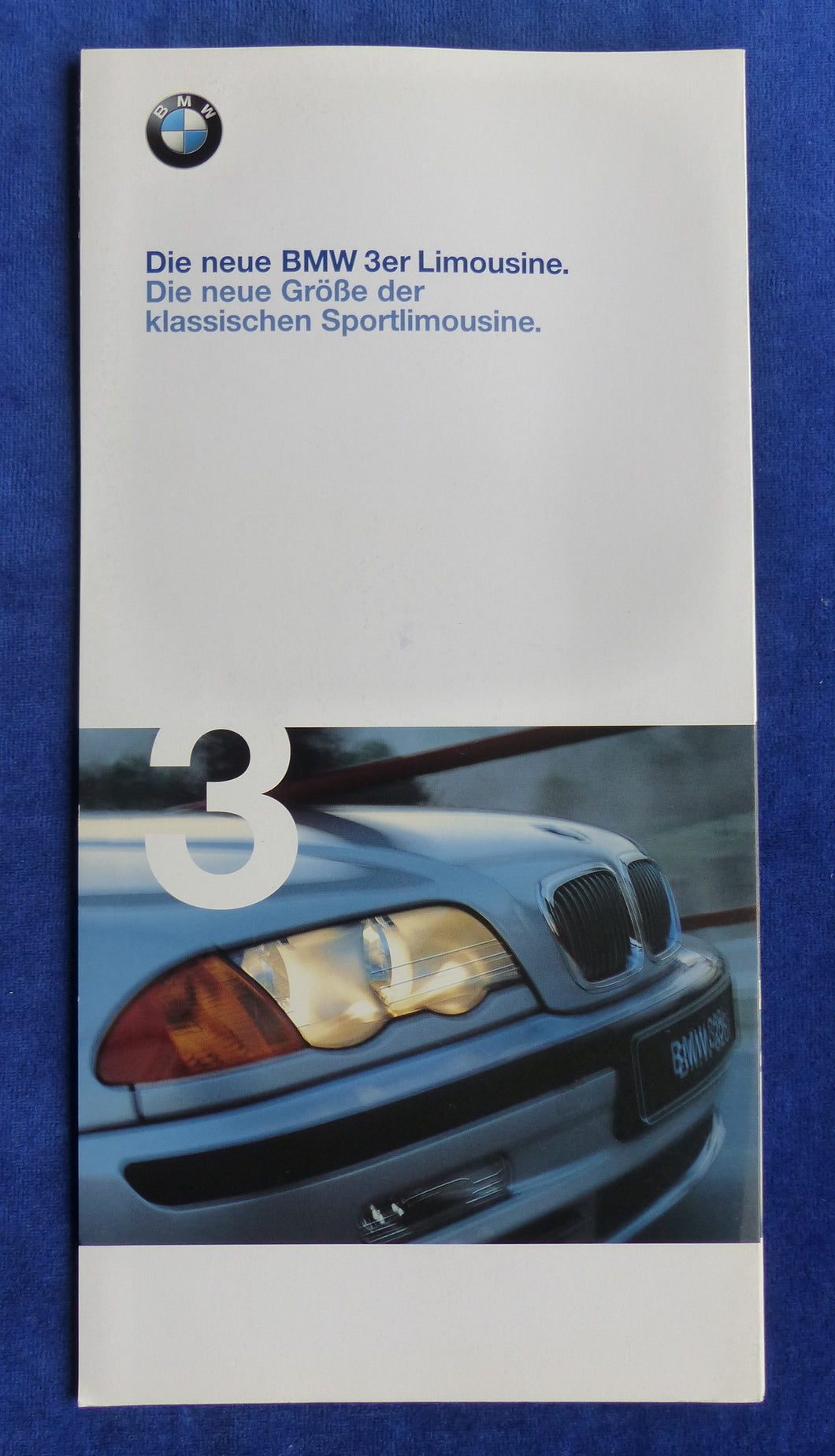 BMW 3er Limousine 318i 328i 320d E46 MJ 1998 - Preview Prospekt Brochure 01.1998