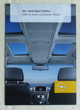 Lade das Bild in den Galerie-Viewer, Opel Zafira MJ 2006 - Poster Prospekt Brochure 02.2005 Schweiz

