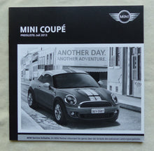 Lade das Bild in den Galerie-Viewer, Mini Coupe Cooper S JCW - Preisliste MJ 2014 - Prospekt Brochure 07.2013
