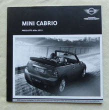 Lade das Bild in den Galerie-Viewer, Mini Cabrio Cooper S JCW - Preisliste MJ 2013 - Prospekt Brochure 03.2013
