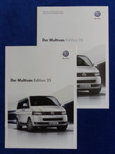 Lade das Bild in den Galerie-Viewer, VW Bus T5 Multivan Edition 25 MJ 2013 - Prospekt Brochure + Preisliste 01.2013
