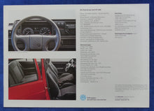 Lade das Bild in den Galerie-Viewer, VW Golf GTI G60 MJ 1990 - Prospekt Brochure 09.1989
