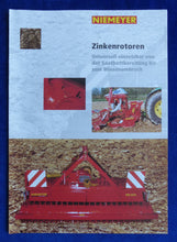 Lade das Bild in den Galerie-Viewer, Niemeyer Zinkenrotoren ZR 303 Bodenbearbeitung - Prospekt Brochure 09.1998
