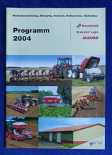 Lade das Bild in den Galerie-Viewer, Kverneland Programm 2004 Accord Taarup Ernte - Prospekt Brochure 10.2003
