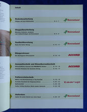Lade das Bild in den Galerie-Viewer, Kverneland Programm 2004 Accord Taarup Ernte - Prospekt Brochure 10.2003
