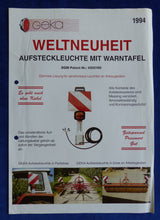 Lade das Bild in den Galerie-Viewer, GEKA Aufsteckleuchte Aufsteckdose - Prospekt Brochure 1994
