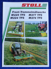 Lade das Bild in den Galerie-Viewer, Stoll Front-Trommel-Mähwerke M 274 TFS - Prospekt Brochure 11.1995
