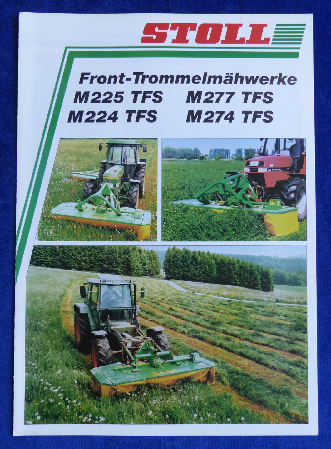 Stoll Front-Trommel-Mähwerke M 274 TFS - Prospekt Brochure 11.1995