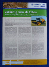 Lade das Bild in den Galerie-Viewer, Kleine Zuckerrüben Erntemaschinen Agri Technica - Prospekt Brochure 10.2009
