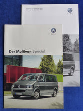 Lade das Bild in den Galerie-Viewer, VW Bus T5 Multivan Special Sondermodell MJ 2015 - Prospekt + Preisliste 10.2014
