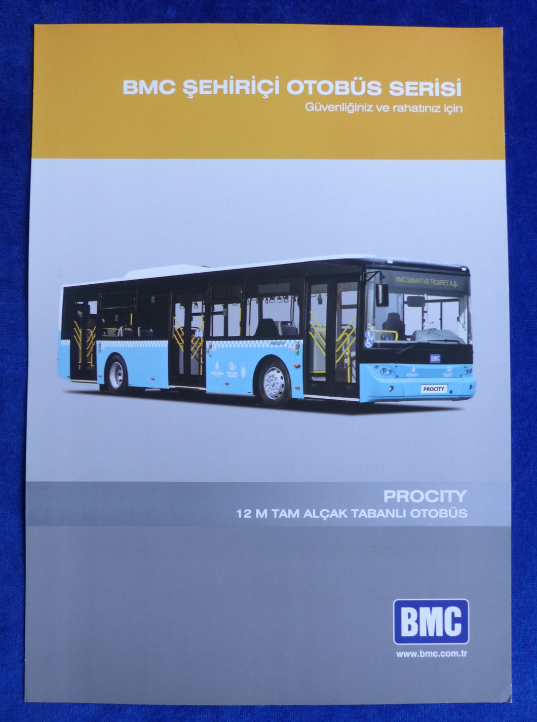 BMC Procity 12 M Bus Omnibus - Prospekt Brochure 04.2012 Türkei türkisch
