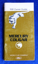 Lade das Bild in den Galerie-Viewer, Ford 1981 Mercury Cougar - US-Betriebsanleitung Owner Guide 11.1980 USA

