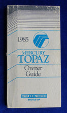 Lade das Bild in den Galerie-Viewer, Ford 1985 Mercury Topaz - US-Betriebsanleitung Owner Guide 08.1984 USA
