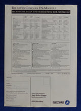 Lade das Bild in den Galerie-Viewer, Chrysler LeBaron Cabrio Coupe New Yorker - Prospekt Brochure 1985 deutsch
