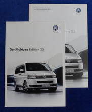 Lade das Bild in den Galerie-Viewer, VW Bus T5 Multivan Edition 25 MJ 2014 - Prospekt Brochure + Preisliste 05.2013
