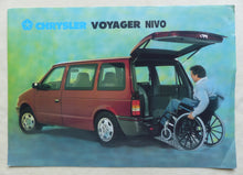 Lade das Bild in den Galerie-Viewer, Chrysler Voyager Nivo - Prospekt Brochure 90er Niederlande holländisch
