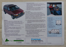 Lade das Bild in den Galerie-Viewer, Chrysler Voyager Nivo - Prospekt Brochure 90er Niederlande holländisch

