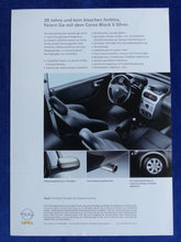 Lade das Bild in den Galerie-Viewer, Opel Corsa Black &amp; Silver Edition MJ 2003 - Prospekt Brochure 09.2002
