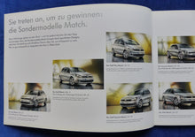 Lade das Bild in den Galerie-Viewer, VW Sondermodelle Match Golf Polo Multivan MJ 2013 - Prospekt Brochure 06.2012

