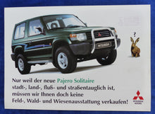 Lade das Bild in den Galerie-Viewer, Mitsubishi Pajero Solitaire Sondermodell MJ 1996 - Prospekt Brochure 03.1996
