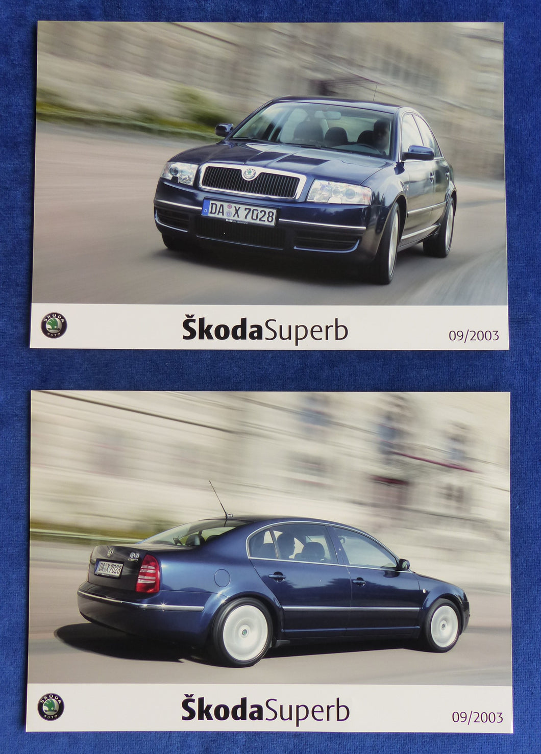 Skoda Superb MJ 2004 - 2x Original Pressefotos press photo 09.2003